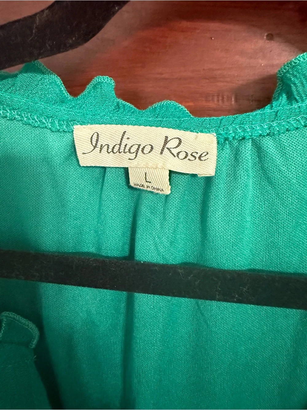 indigo Rose teal midi